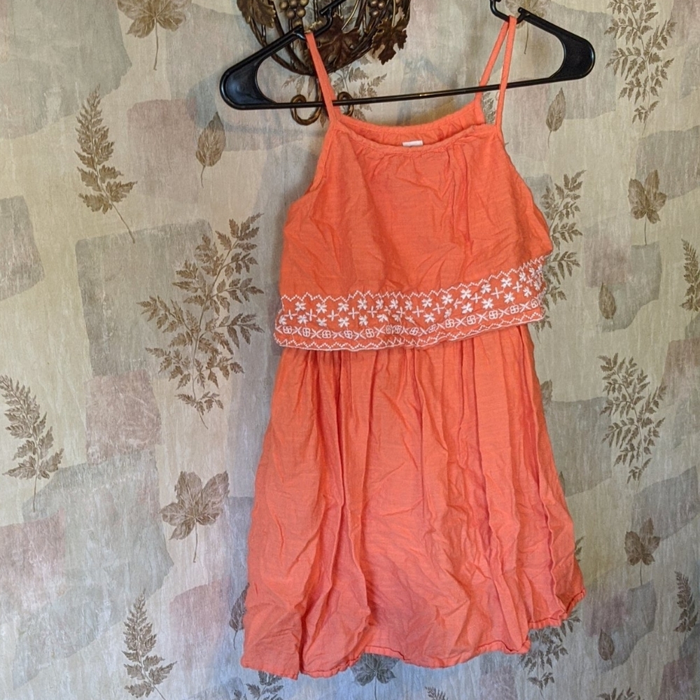 Gap kids linen embroidered dress